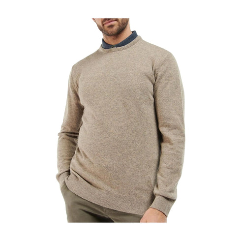 Barbour Pullover Maglia Uomo in 100% lana Beige A24 - BARBOURMKN0345 - ST32 - L - Francavilla Moda